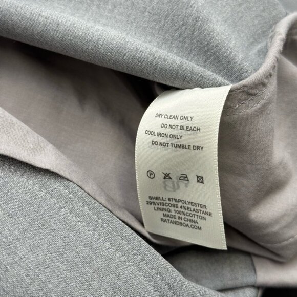 🆕 RAT & BOA 🧿 NWT Simona Pleated Trouser, Adjustable Drawstring, Grey - Sz XS - Picture 15 of 16